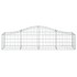 Cestas de gaviones 4 uds forma de arco hierro 200x50x40/60