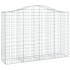 Cestas de gaviones 3 uds forma de arco hierro 200x50x140/160