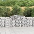 Cestas de gaviones 3 uds forma de arco hierro 300x30x80/100
