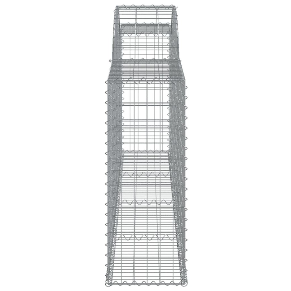 Cestas de gaviones 3 uds forma de arco hierro 300x30x80/100