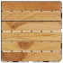 Baldosas de terraza 30 uds madera teca patrón vertical 30x30