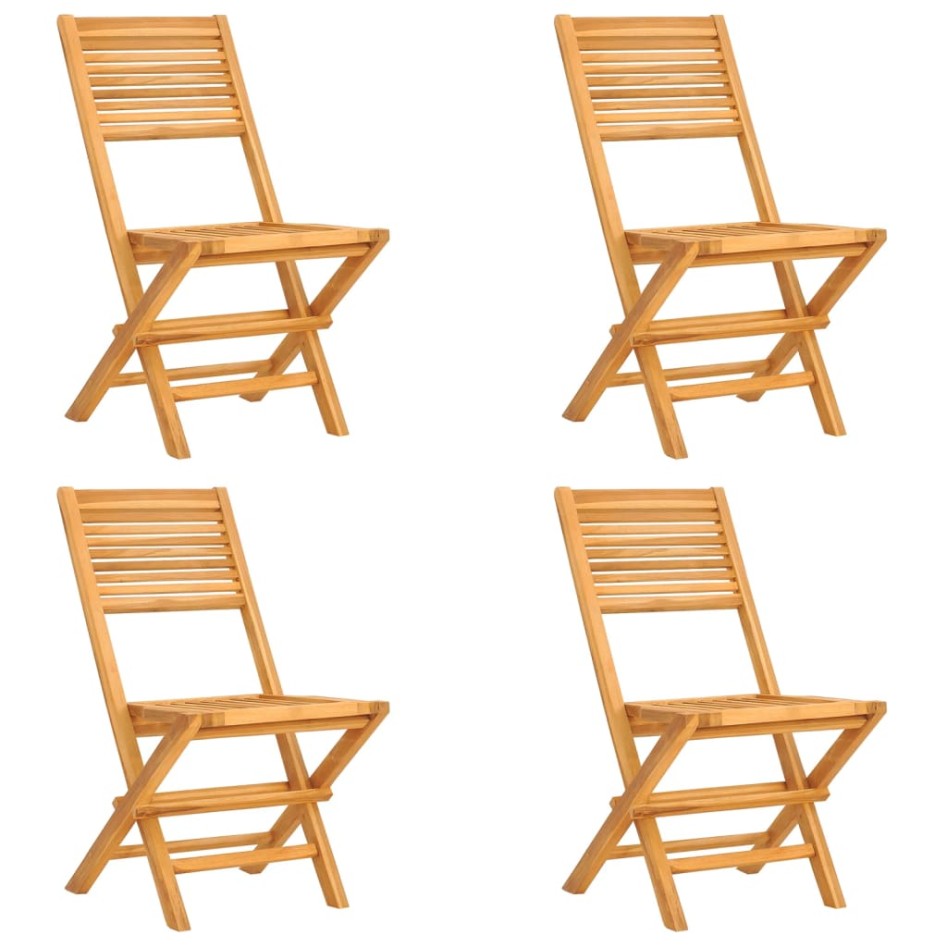 Juego de comedor para jardín 5 piezas madera maciza de