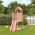 Casita infantil con pared de escalada madera abeto