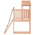 Casita infantil con pared de escalada madera abeto