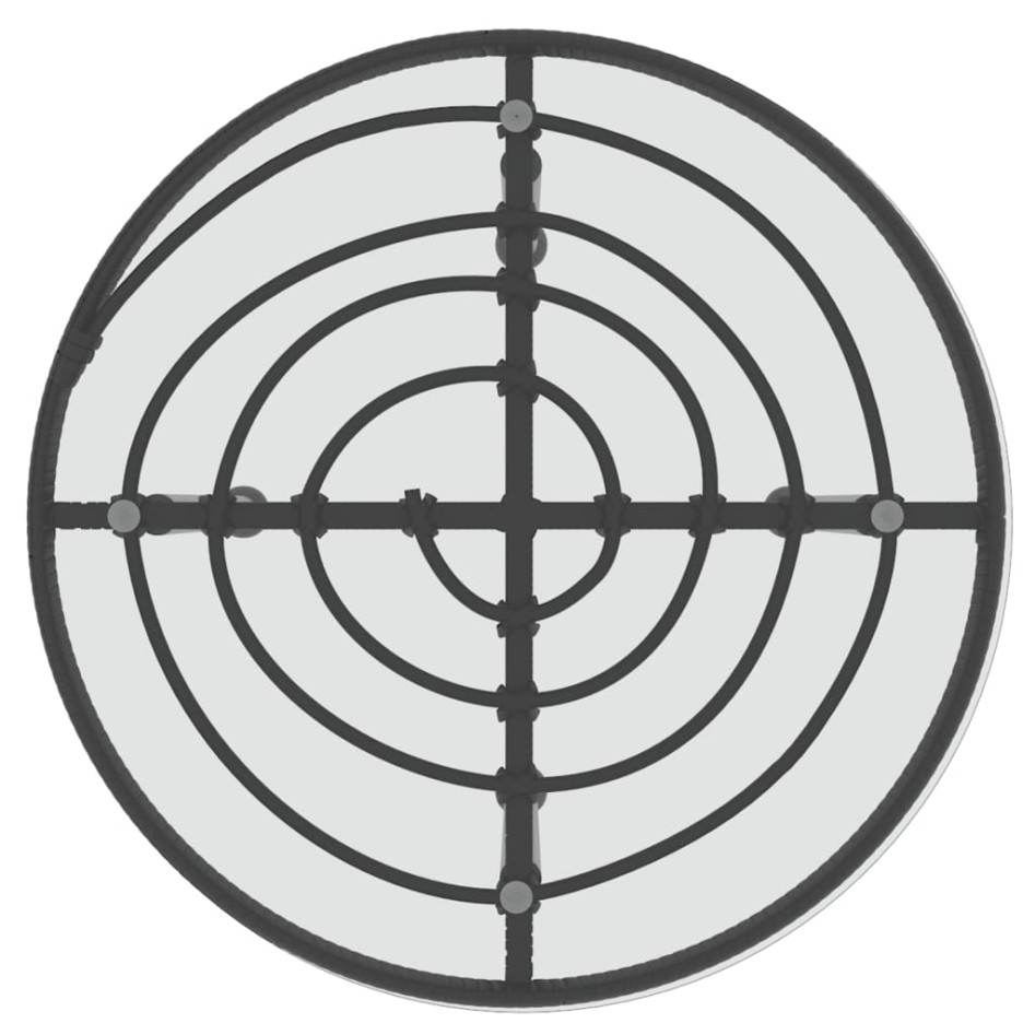 Juego de comedor de jardín 3 piezas ratán sintético