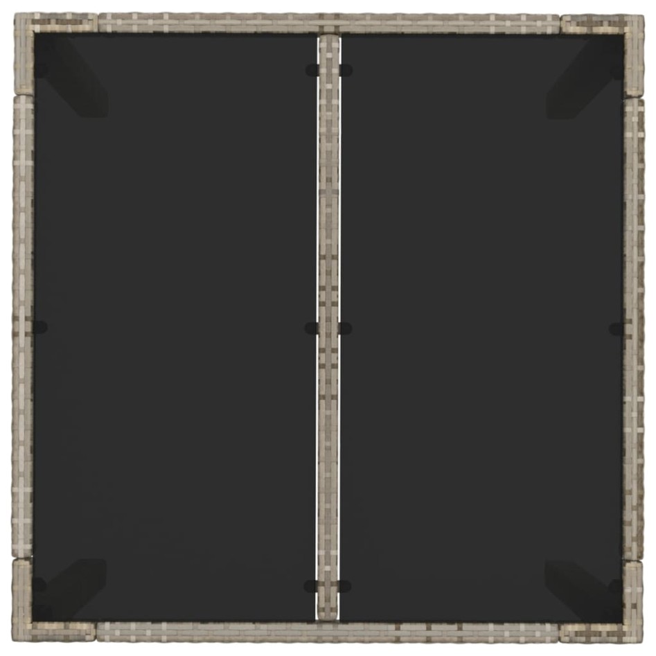 Set comedor de jardín 5 piezas con cojines ratán sintético