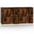 Aparadores 2 uds madera contrachapada roble ahumado 60x35x70