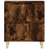 Aparadores 2 uds madera contrachapada roble ahumado 60x35x70