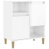 Aparadores 2 uds madera contrachapada blanco brillo 60x35x70