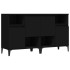 Aparadores 2 uds madera contrachapada negro 60x35x70