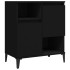 Aparadores 2 uds madera contrachapada negro 60x35x70