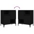 Aparadores 2 uds madera contrachapada negro 60x35x70