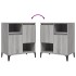 Aparadores 3 uds madera contrachapada gris Sonoma 60x35x70