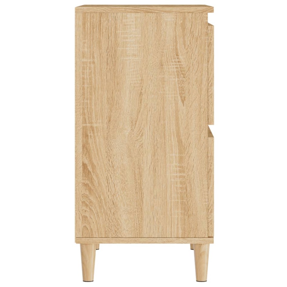 Aparadores 2 uds madera contrachapada roble Sonoma 60x35x70