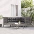Set de muebles de jardín 5 pzas y cojines ratán sintético