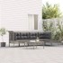 Set de muebles de jardín 6 pzas y cojines ratán sintético