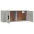 Muebles para TV de pared 3 uds gris hormigón 100x34,5x40