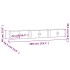 Muebles para TV de pared 3 uds gris hormigón 100x34,5x40