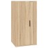Set de muebles para TV 4 pzas madera contrachapada roble