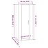 Set de muebles de TV 3 pzas madera contrachapada gris