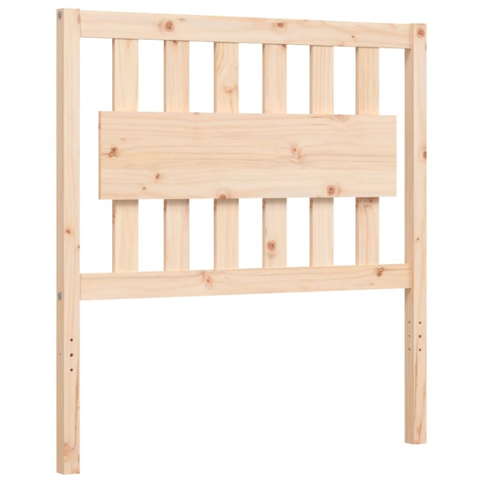 Estructura de cama con cabecero madera