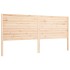 Estructura de cama con cabecero madera maciza 200x200