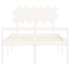 Cama para personas mayores con cabecero madera maciza