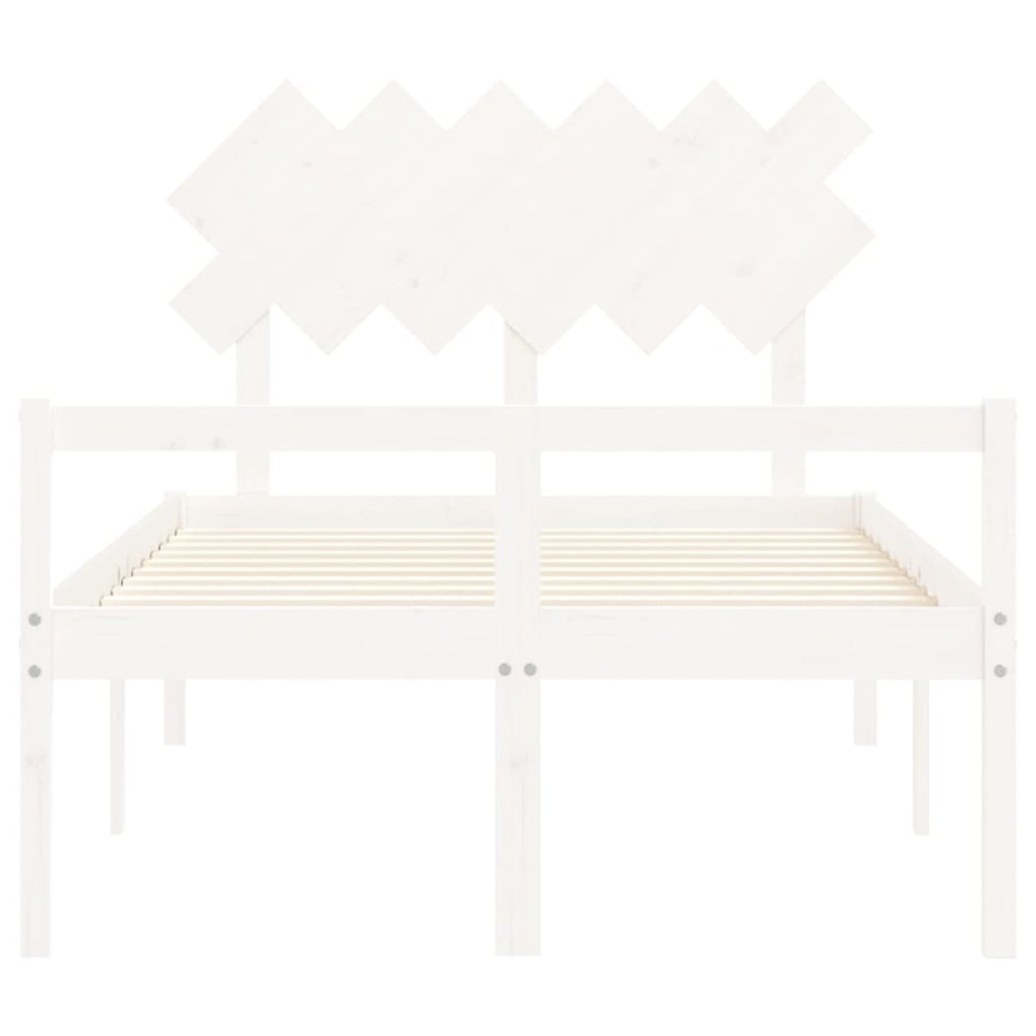 Cama para personas mayores con cabecero madera maciza