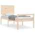 Cama para personas mayores con cabecero madera
