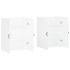 Armarios de pared 2 unidades blanco 69,5x34x90