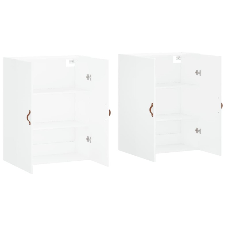 Armarios de pared 2 unidades blanco 69,5x34x90