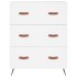 Aparador alto madera contrachapada blanco 69,5x34x180
