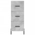 Aparador de madera contrachapada gris hormigón 34,5x34x180