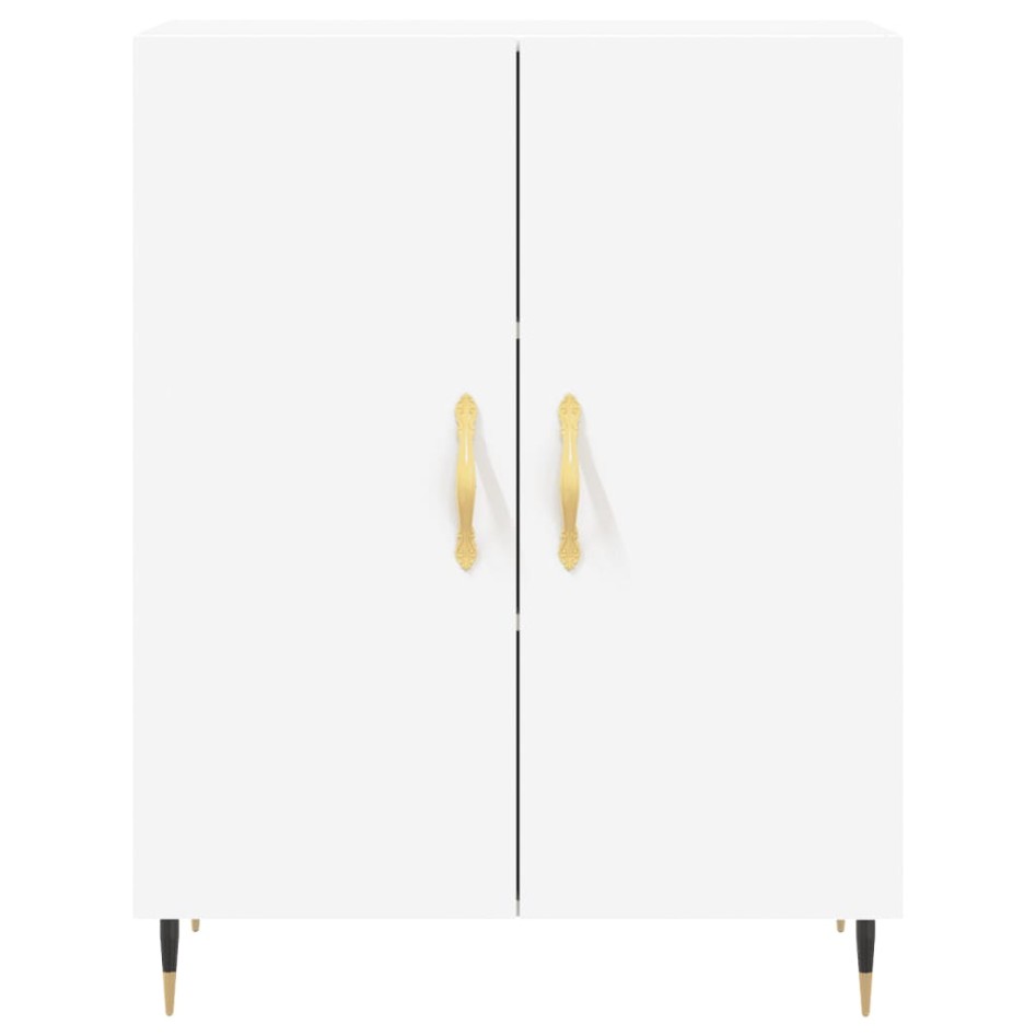 Aparador alto madera contrachapada blanco 69,5x34x180