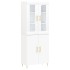 Aparador alto madera contrachapada blanco 69,5x34x180