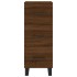 Aparador alto madera contrachapada roble marrón 34,5x34x180