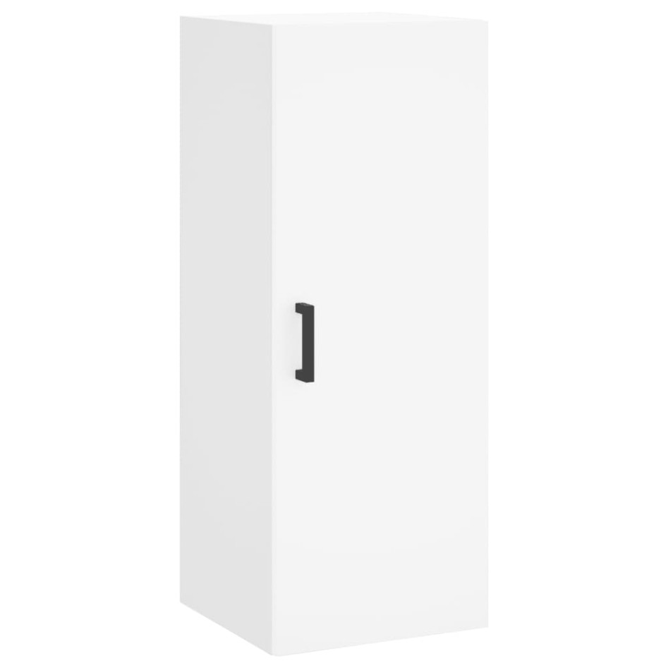 Aparador alto madera contrachapada blanco 34,5x34x180