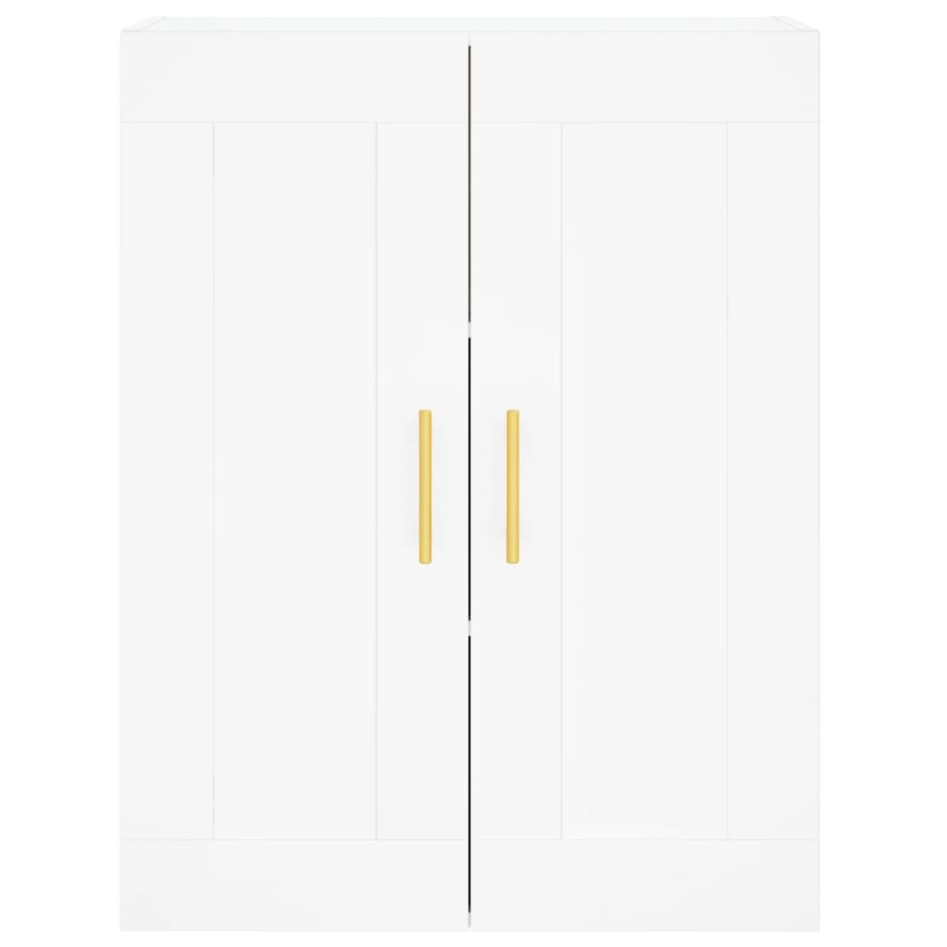 Aparador alto madera contrachapada blanco 69,5x34x180