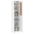 Aparador alto madera contrachapada blanco 34,5x34x180