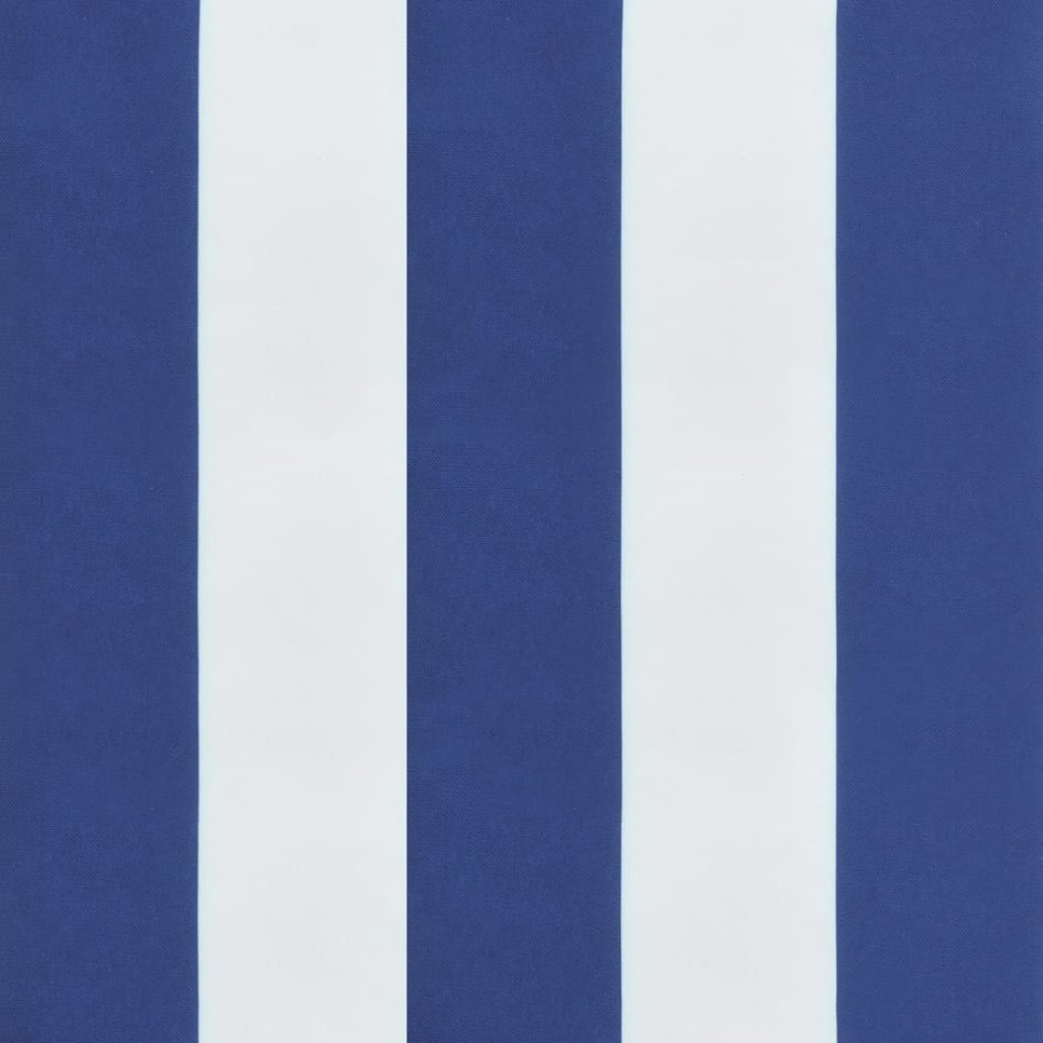 Cojines para palés 7 piezas tela a rayas azul y