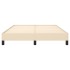 Estructura de cama de tela color crema 140x190