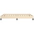 Estructura de cama de tela color crema 140x190