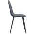 Sillas de comedor 2 unidades terciopelo gris