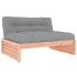 Juego de muebles jardín 2 pzas y cojines madera abeto