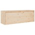 Muebles para TV 3 piezas madera maciza de