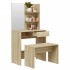 Juego de tocador color roble Sonoma 74,5x40x141