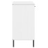 Aparador con patas metal OSLO madera maciza blanco 113x40x77