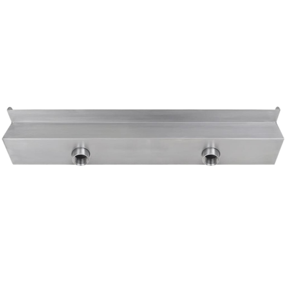 Fuente cascada rectangular LED para piscina acero inoxidable 60