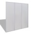 Mampara de ducha con 3 paneles plegables, 117 x 120