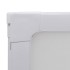 Mampara de ducha con 3 paneles plegables, 117 x 120